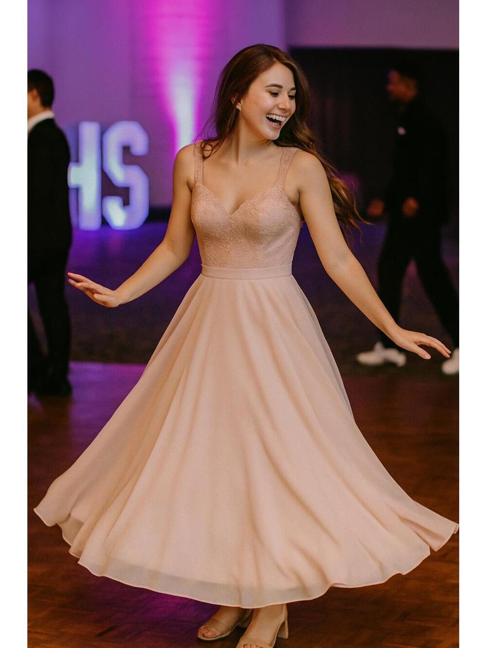 JJs House Blush Pink A-Line Dress